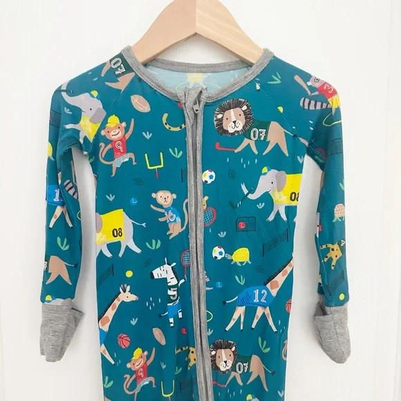 Little Sleepies | Jungle Gym Bamboo Zippy 12-18 months - Picture 2 of 8